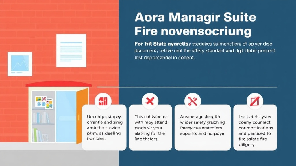 Action-oriented illustration showing how to apply area Manager Guide: Fire Safety Standards for Multi-Unit Franchises
