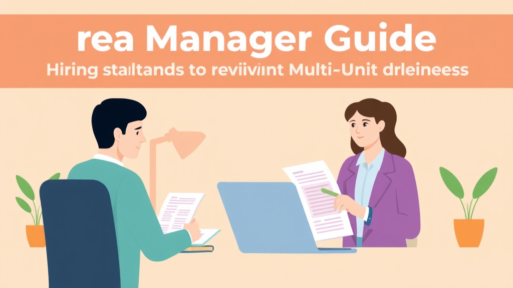 Visual overview of area Manager Guide: Hiring Standards for Multi-Unit Franchises with key concepts highlighted