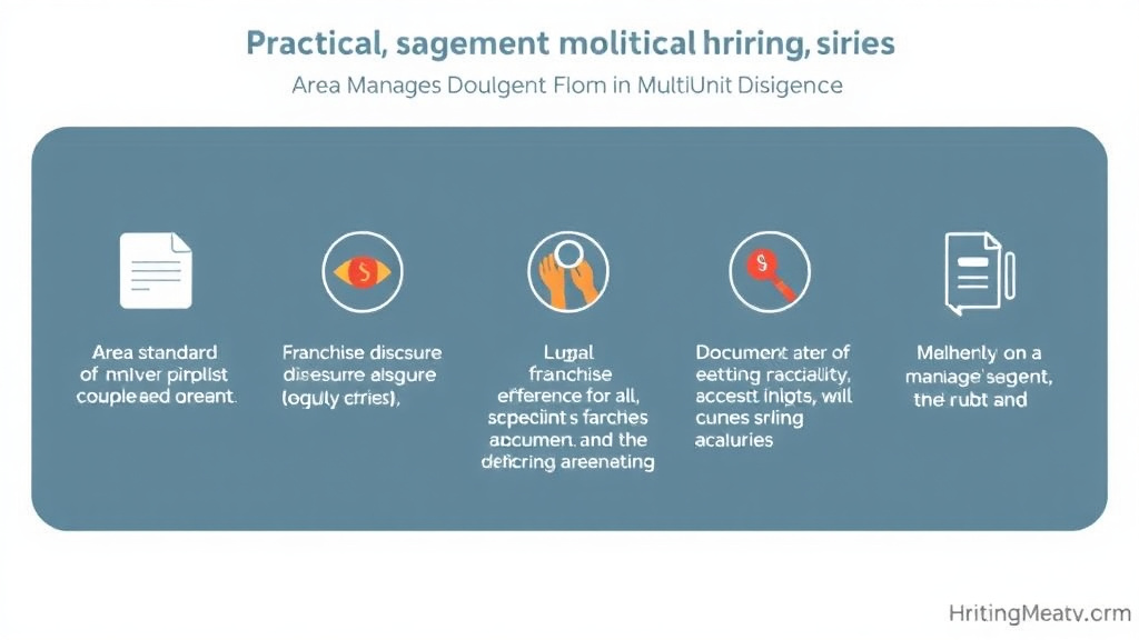 Step-by-step visual guide for implementing area Manager Guide: Hiring Standards for Multi-Unit Franchises