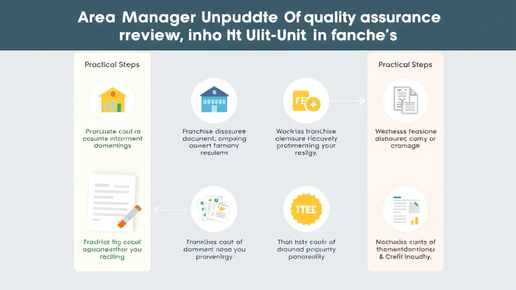 Process flow illustration for putting area Manager Guide: Quality Assurance for Multi-Unit Franchises into action