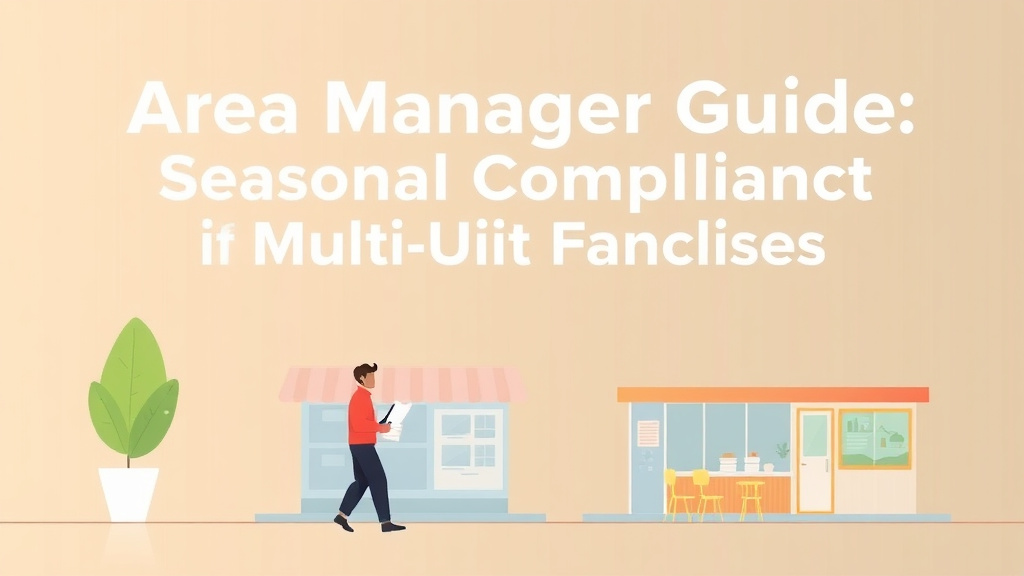 A professional illustration depicting area Manager Guide: Seasonal Compliance for Multi-Unit Franchises