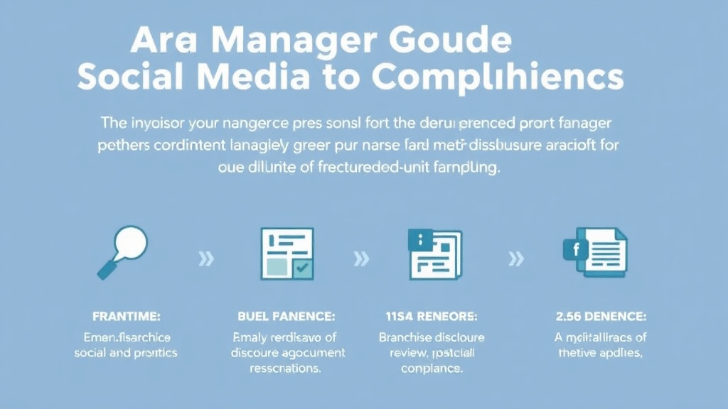 Practical workflow diagram for area Manager Guide: Social Media Compliance for Multi-Unit Franchises