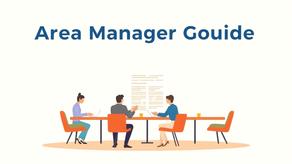 An informative visual explaining area Manager Guide: Uniform Standards for Multi-Unit Franchises for beginners and professionals