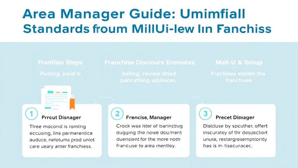 Implementation roadmap for area Manager Guide: Uniform Standards for Multi-Unit Franchises with actionable steps