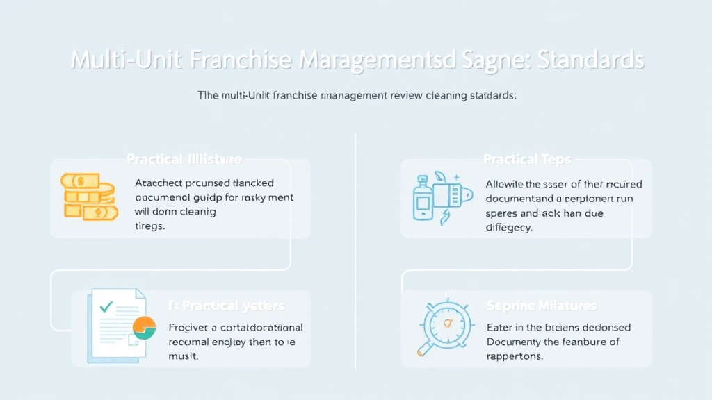 Real-world application diagram for multi-Unit Franchise Management: Cleaning Standards