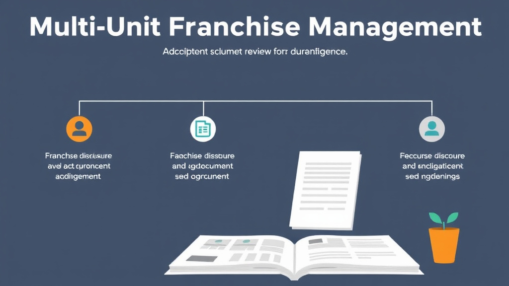 Process flow illustration for putting multi-Unit Franchise Management: Document Management into action