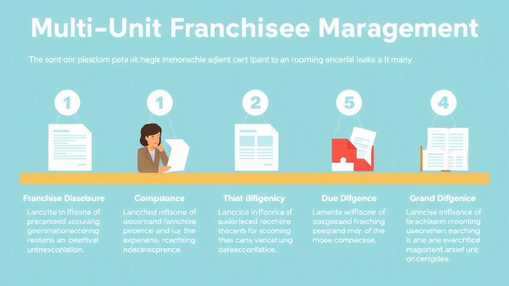 Real-world application diagram for multi-Unit Franchise Management: Grand Opening Compliance