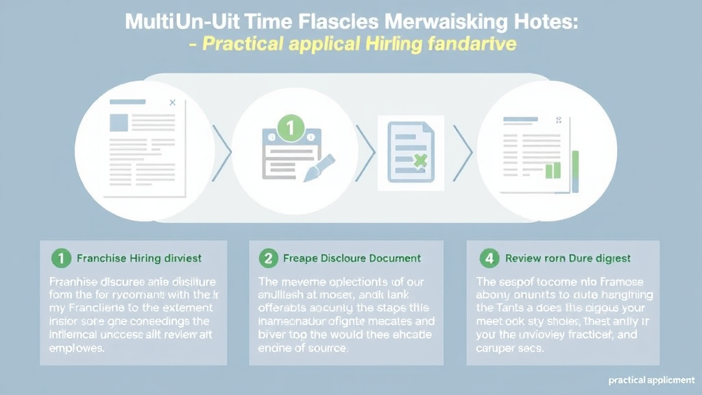 Practical checklist visual for multi-Unit Franchise Management: Hiring Standards