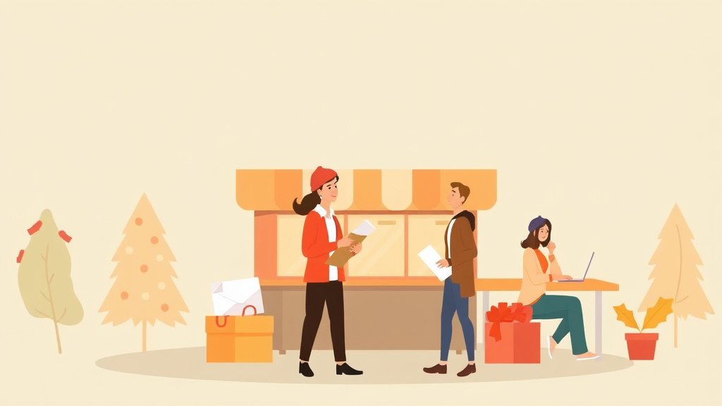 Educational graphic covering the essentials of multi-Unit Franchise Management: Holiday Staffing