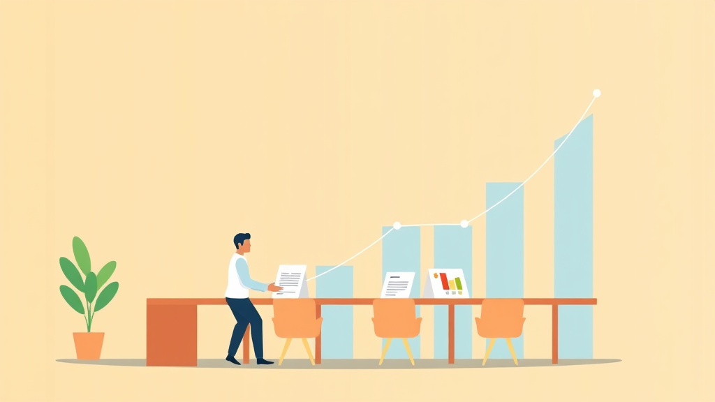 A professional illustration depicting multi-Unit Franchise Management: Performance Metrics